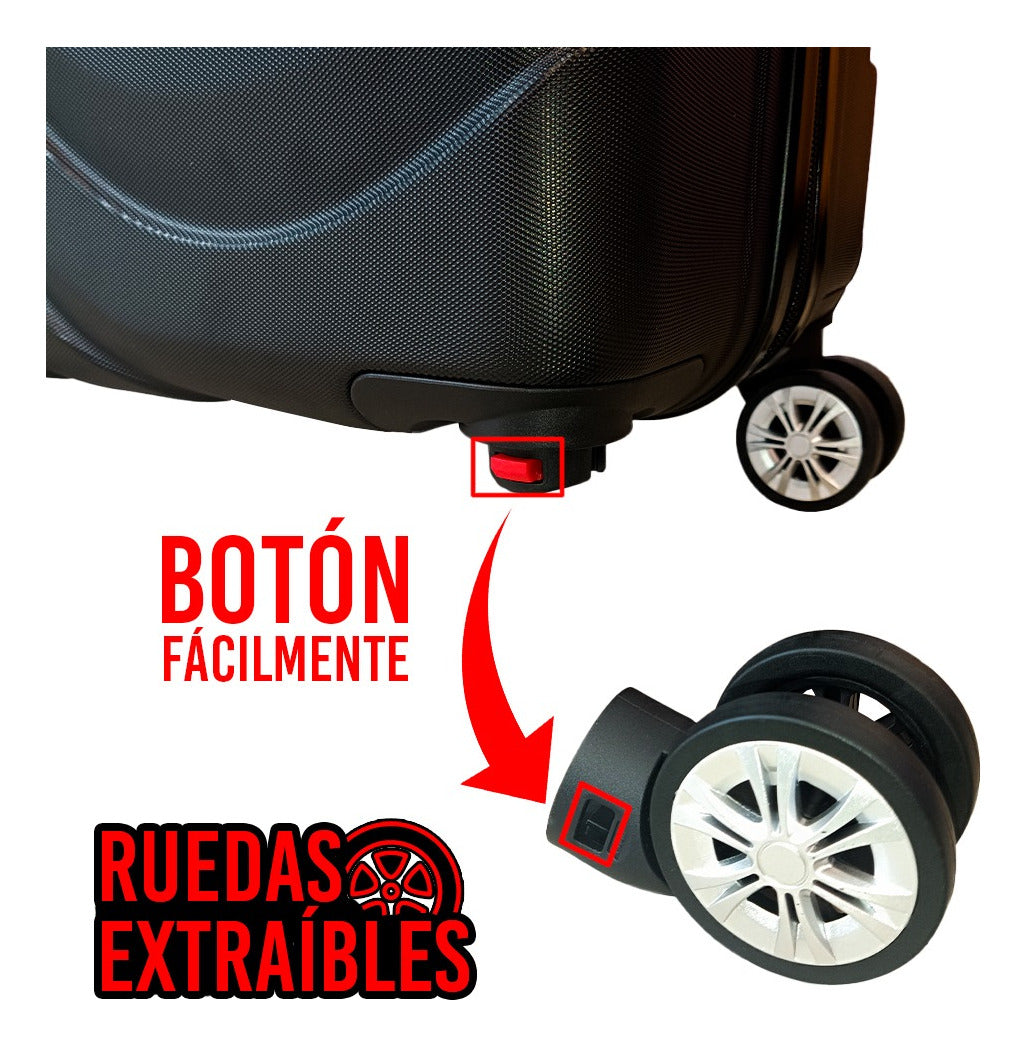 Maleta De Viaje Expandible para Cabina de Mano 10kg Tamano S Bin M007 Negro