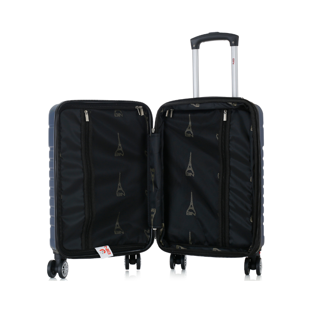 maleta de viaje expandible para cabina de mano 10kg tamano s bin m006 azul