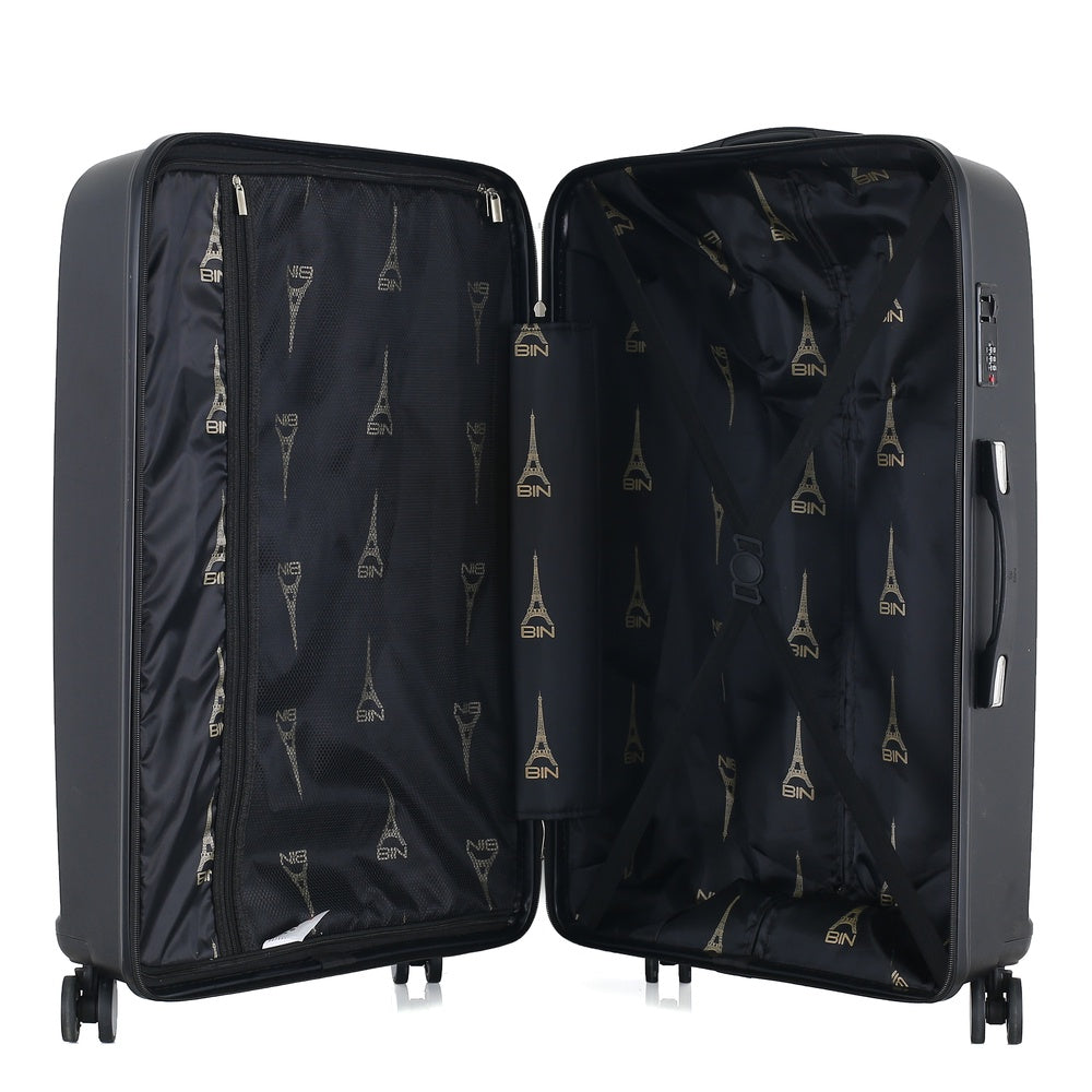 maleta de viaje 28 pulg grande bin m013 negro