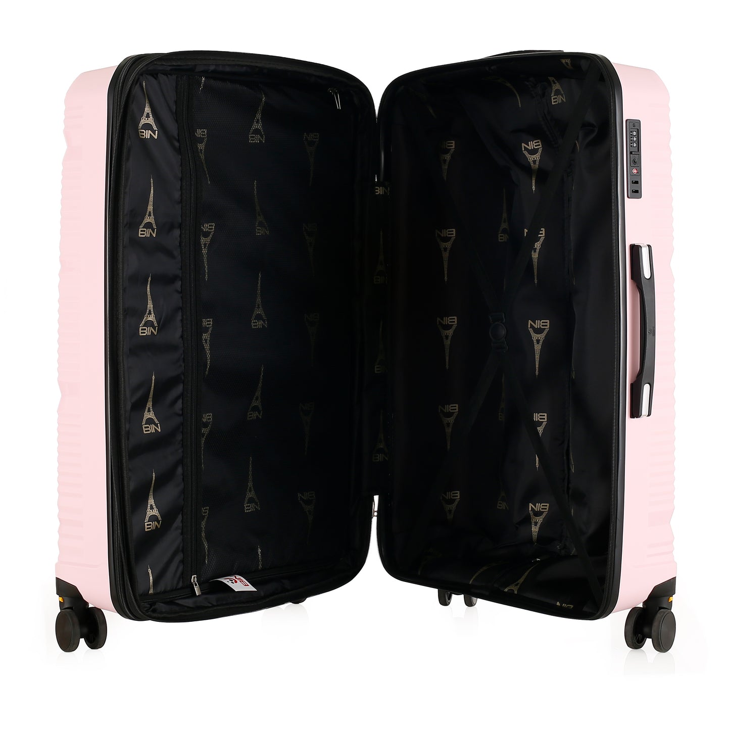 Juego Set Maletas X2 20,24 Pulg Bin M018 Rosado
