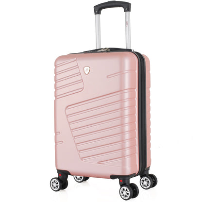 Maleta De Viaje Expandible para Cabina de Mano(10kg) Tamano S Bin M006 Oro Rosa