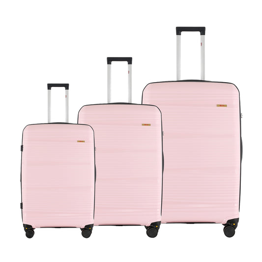 Juego Set Maletas X3 20,24,28 Pulg Bin M018 Rosado