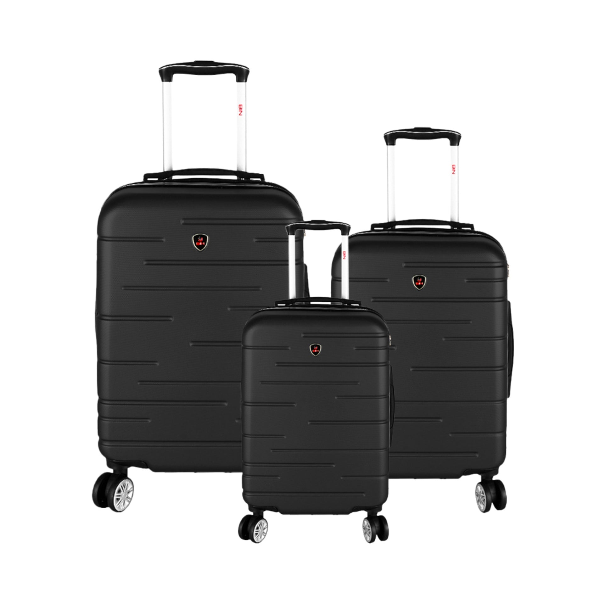 Juego Set Maletas X3 20,24,28 Pulg Bin M012 Negro