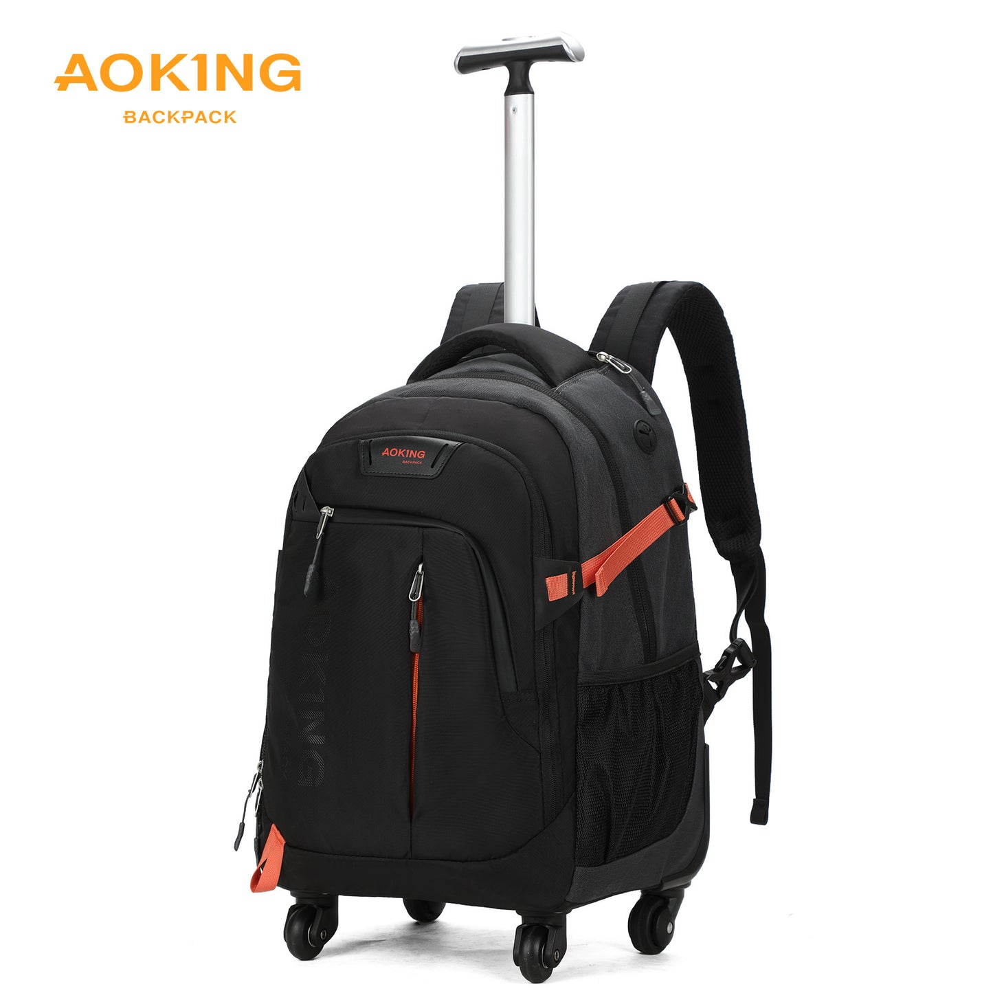 Morral Con Ruedas Bin Sln67056 Aoking Negro