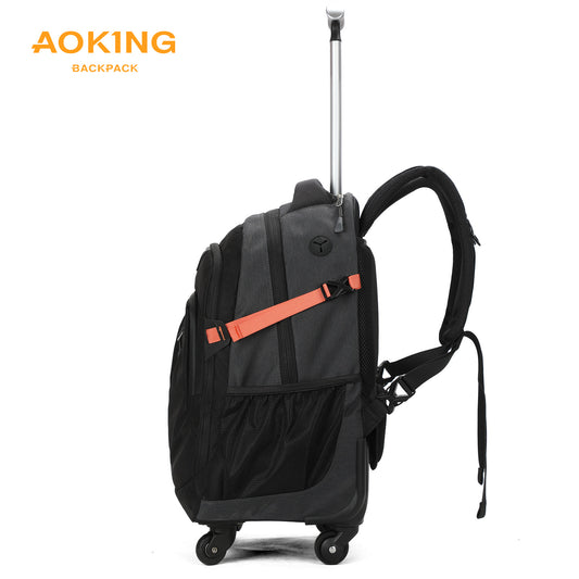 Morral Con Ruedas Bin Sln67056 Aoking Negro