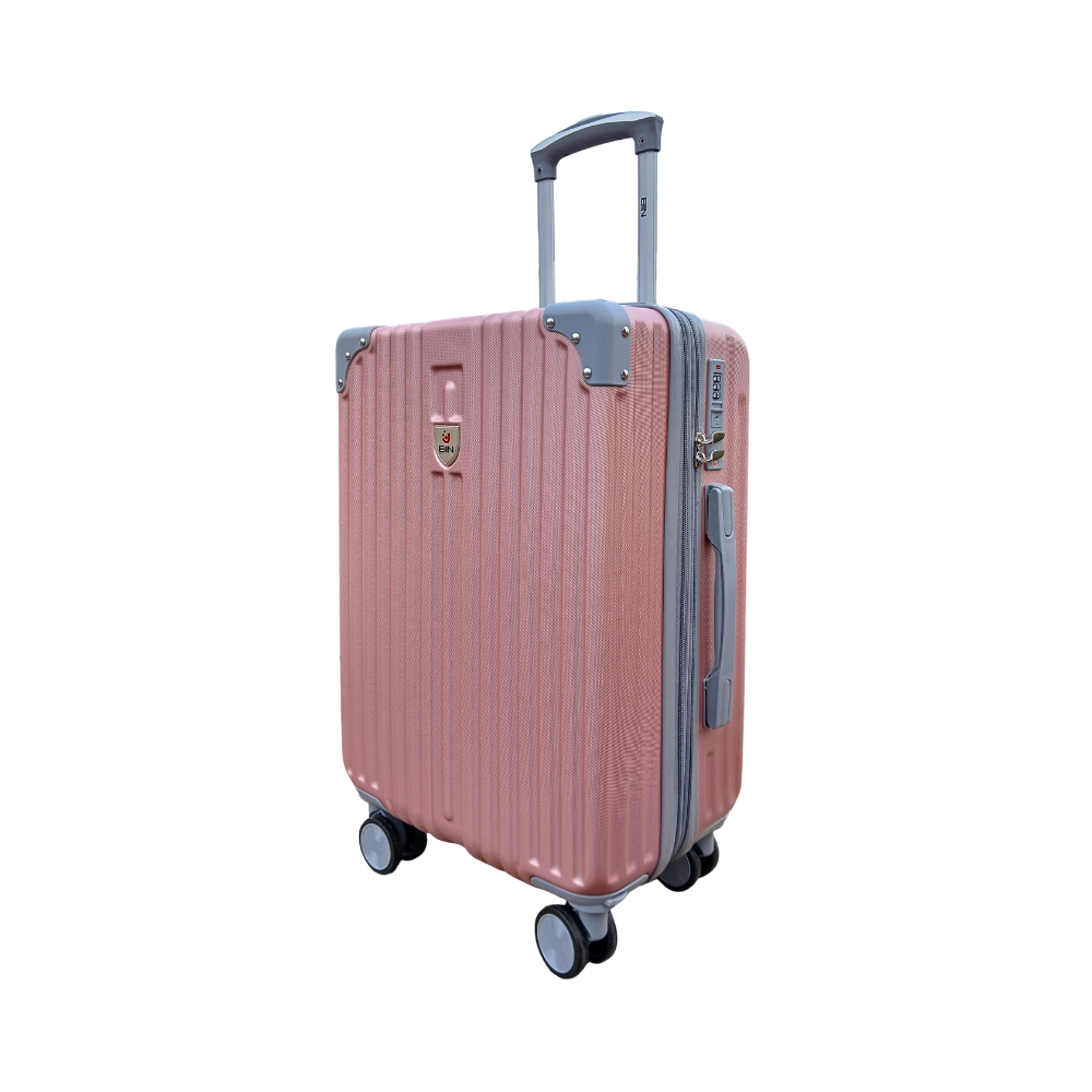 Maleta De Viaje 20 Pulg Expandible Cabina Bin M019 Rosado