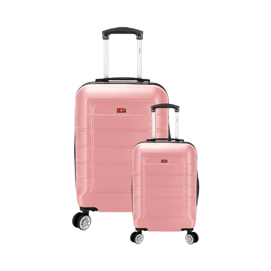Juego Set Maletas X2 19,24 Pulg Bin M011 Oro Rosa