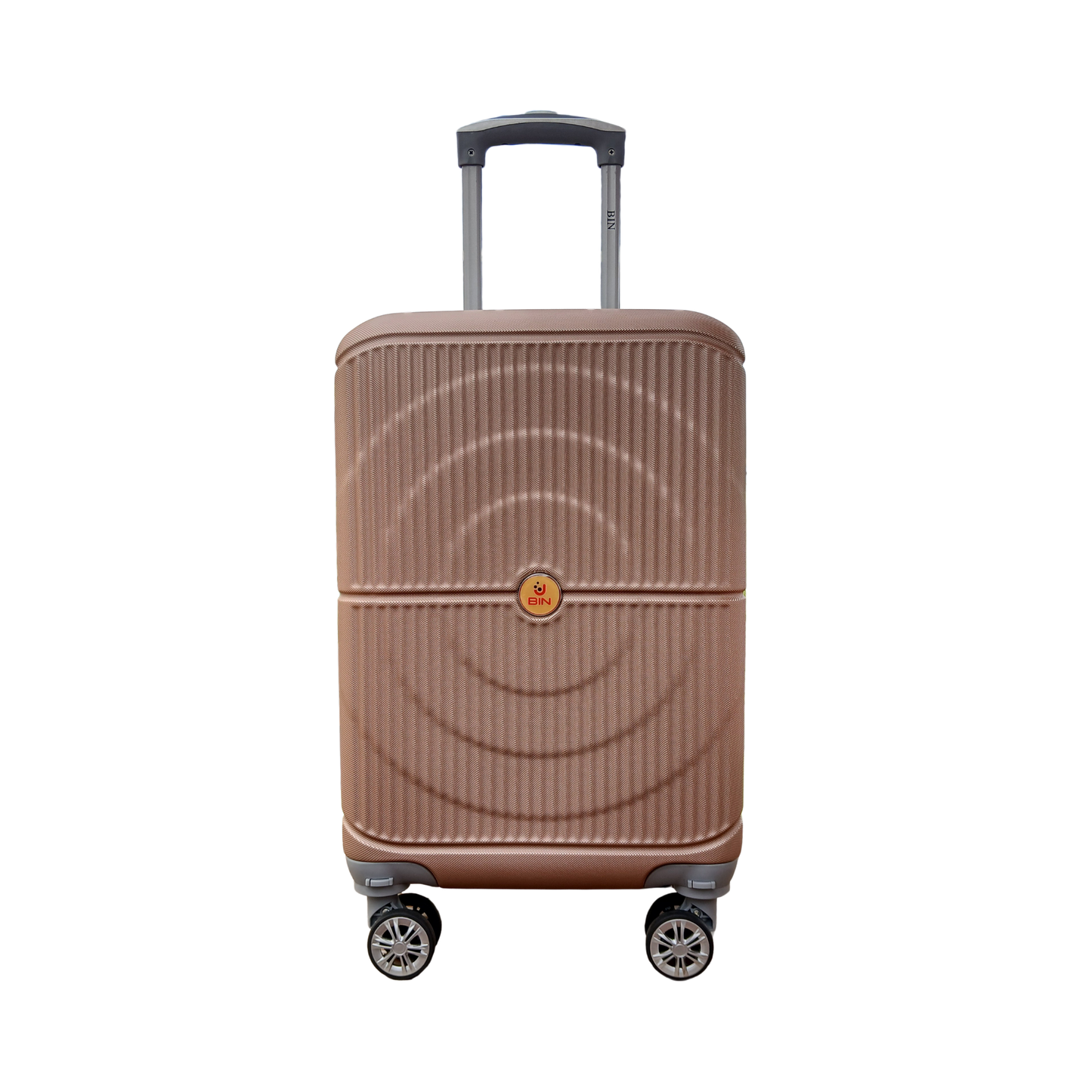 maleta de viaje con círculos concéntricos – diseño moderno, abs rígida, ruedas 360°, expandible mod022