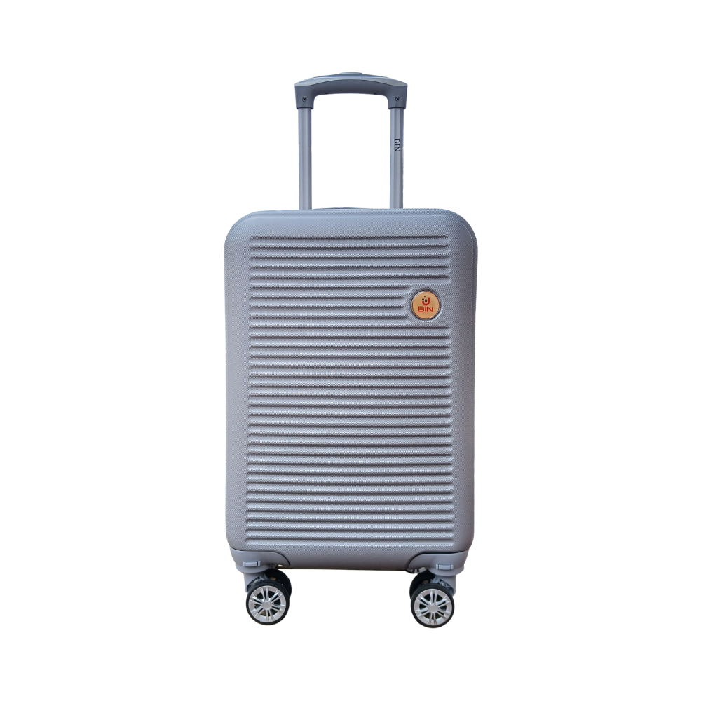 maleta de viaje minimalista con líneas horizontales – rígida abs, liviana, 360°, apta cabina mod 020