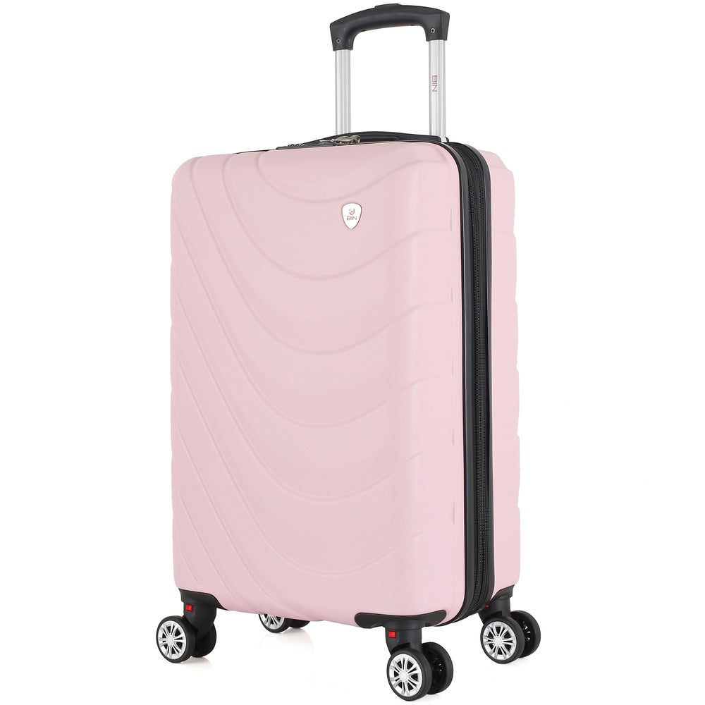 Maleta De Viaje Expandible para Cabina de Mano(10kg) Tamano S Bin M007 Rosado