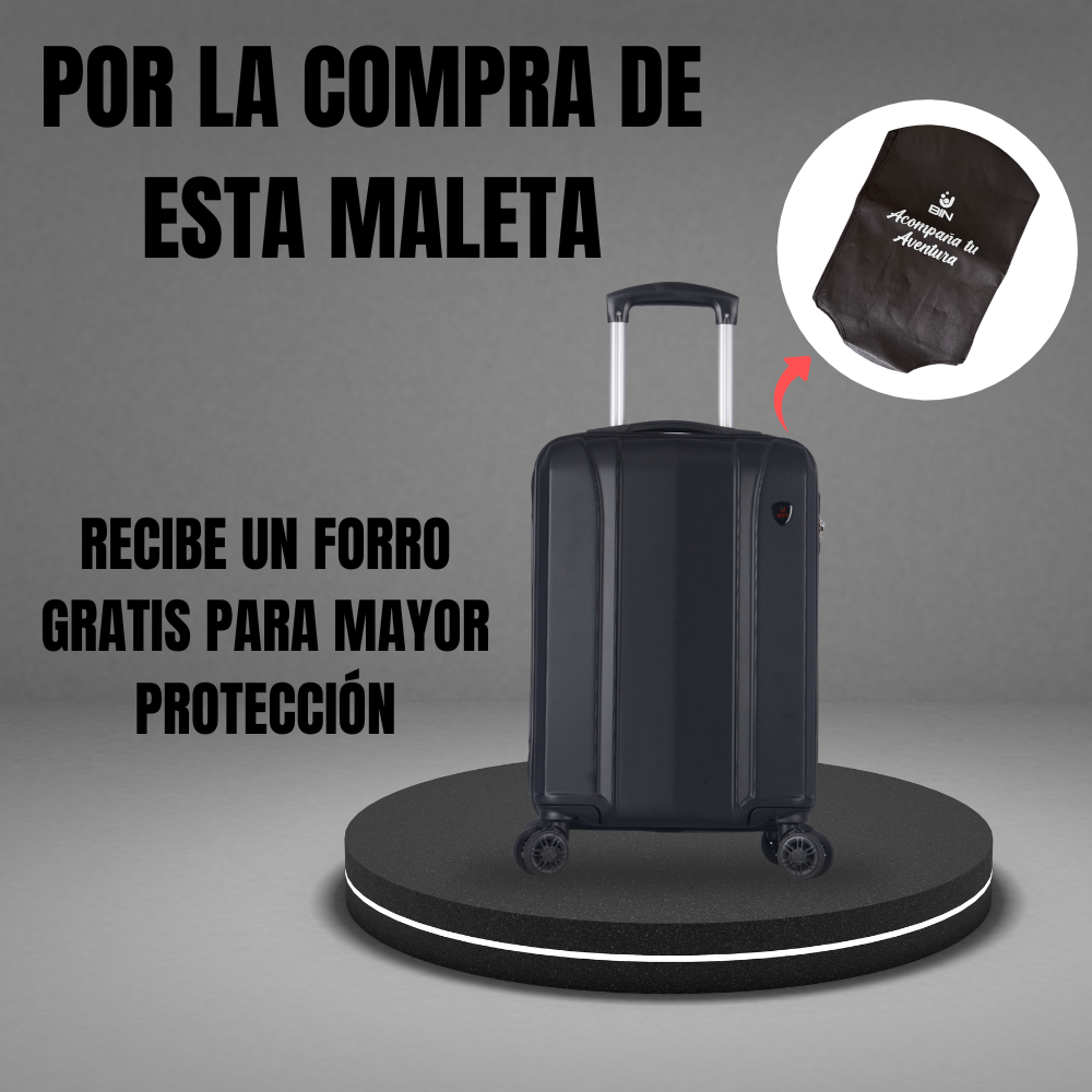 Maleta de Viaje de 22 Pulg Mediana para Bodega Bin Ht-084 Gris Oscuro