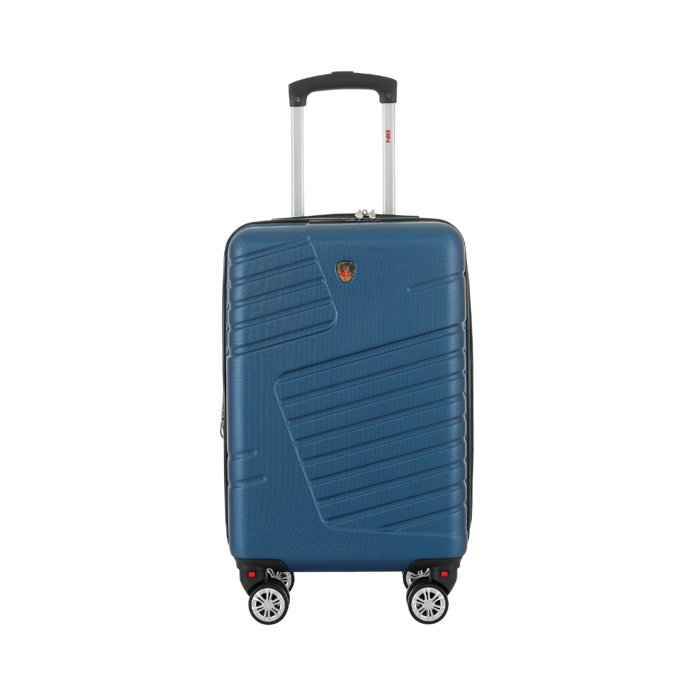 maleta de viaje rígida abs diseño geométrico – liviana, 360° spinner, expandible, ideal cabina mod 006