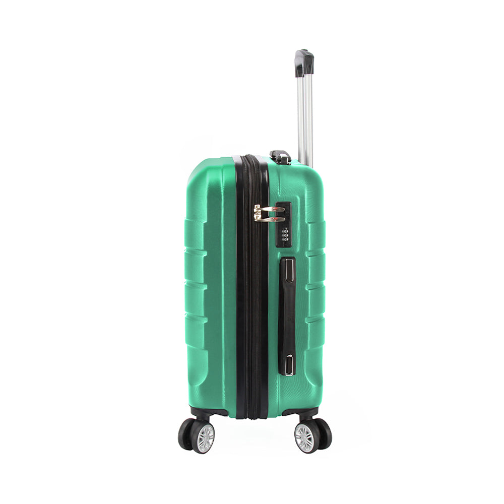 Maleta De Viaje 19 Pulg. Expandible Cabina 10 Kg  Bin M011 Verde