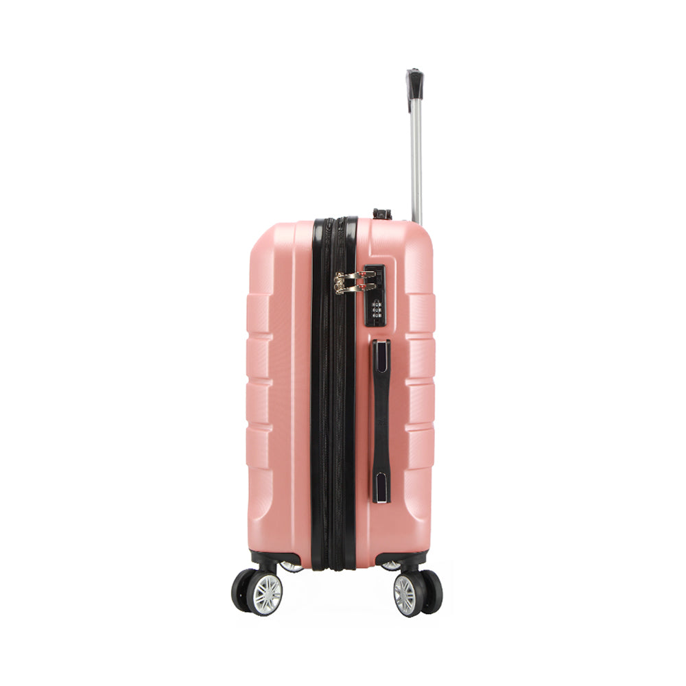 Maleta De Viaje 19 Pulg. Expandible Cabina 10 Kg Bin M011 Oro Rosa