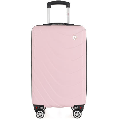 Maleta De Viaje Expandible para Cabina de Mano(10kg) Tamano S Bin M007 Rosado