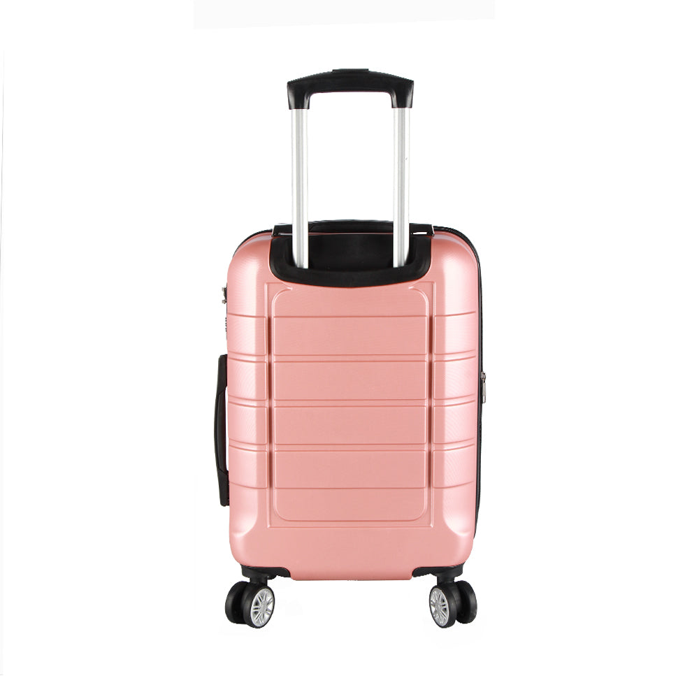 Maleta De Viaje 19 Pulg. Expandible Cabina 10 Kg Bin M011 Oro Rosa