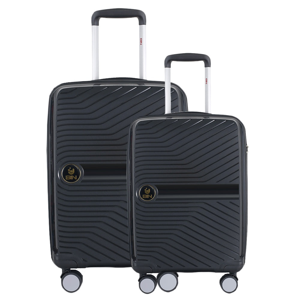 Juego Set Maletas X2 20,24 Pulg Bin M013 Negro