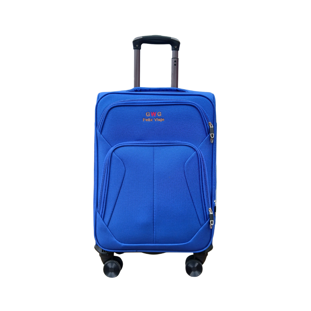 Maleta De Viaje 18 Pulg Expandible Cabina Bin M023 Azul Claro