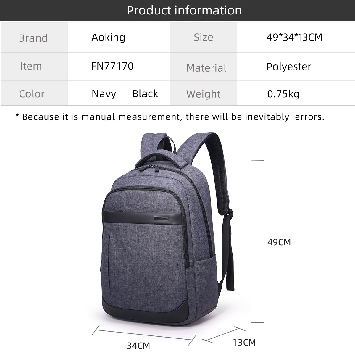 Morral Bin Fn77170-1 Aoking Gris