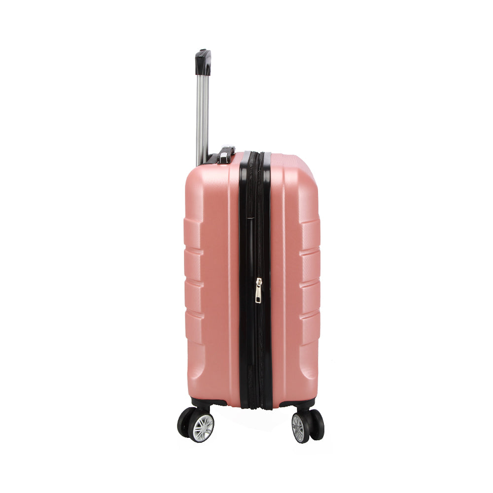 Maleta De Viaje 19 Pulg. Expandible Cabina 10 Kg Bin M011 Oro Rosa