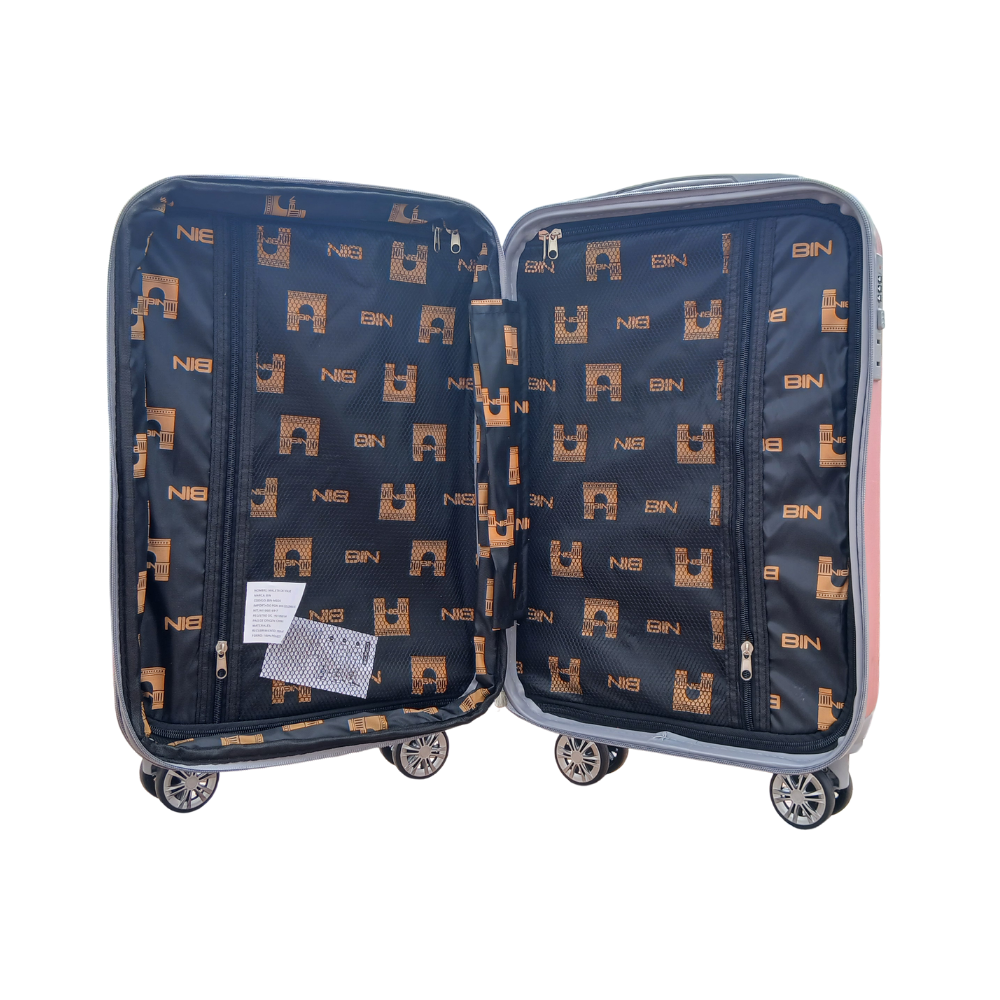 maleta de viaje 28 pulg expandible grande bin m020 rosado