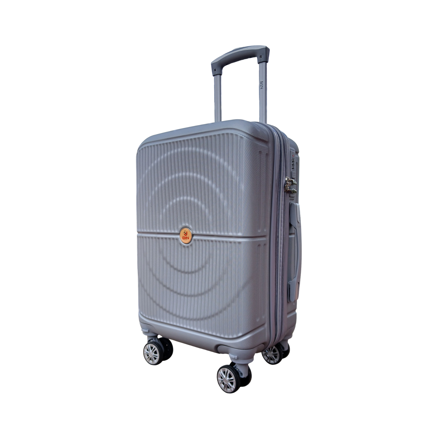 maleta de viaje 23 pulg expandible mediana bin m022 plata