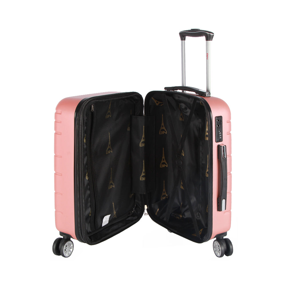 Maleta De Viaje 19 Pulg. Expandible Cabina 10Kg Bin M012 Oro Rosa