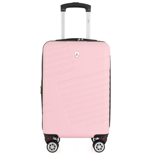 Maleta De Viaje Expandible para Cabina de Mano 10kg Tamano S Bin M006 Rosado