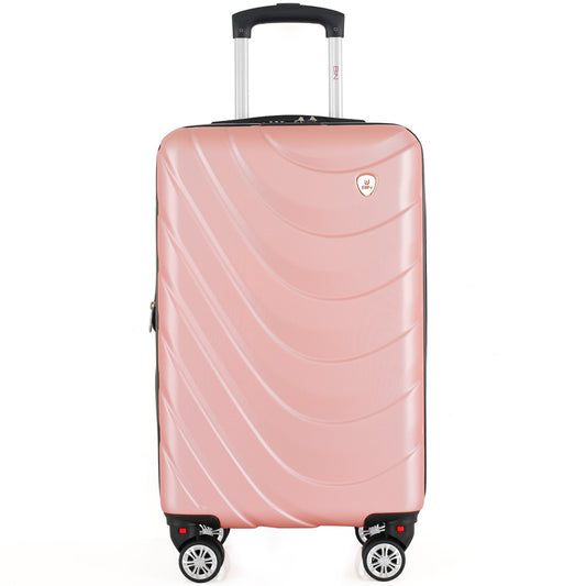Maleta De Viaje Expandible para Cabina de Mano 10kg Tamano S Bin M007 Oro Rosa