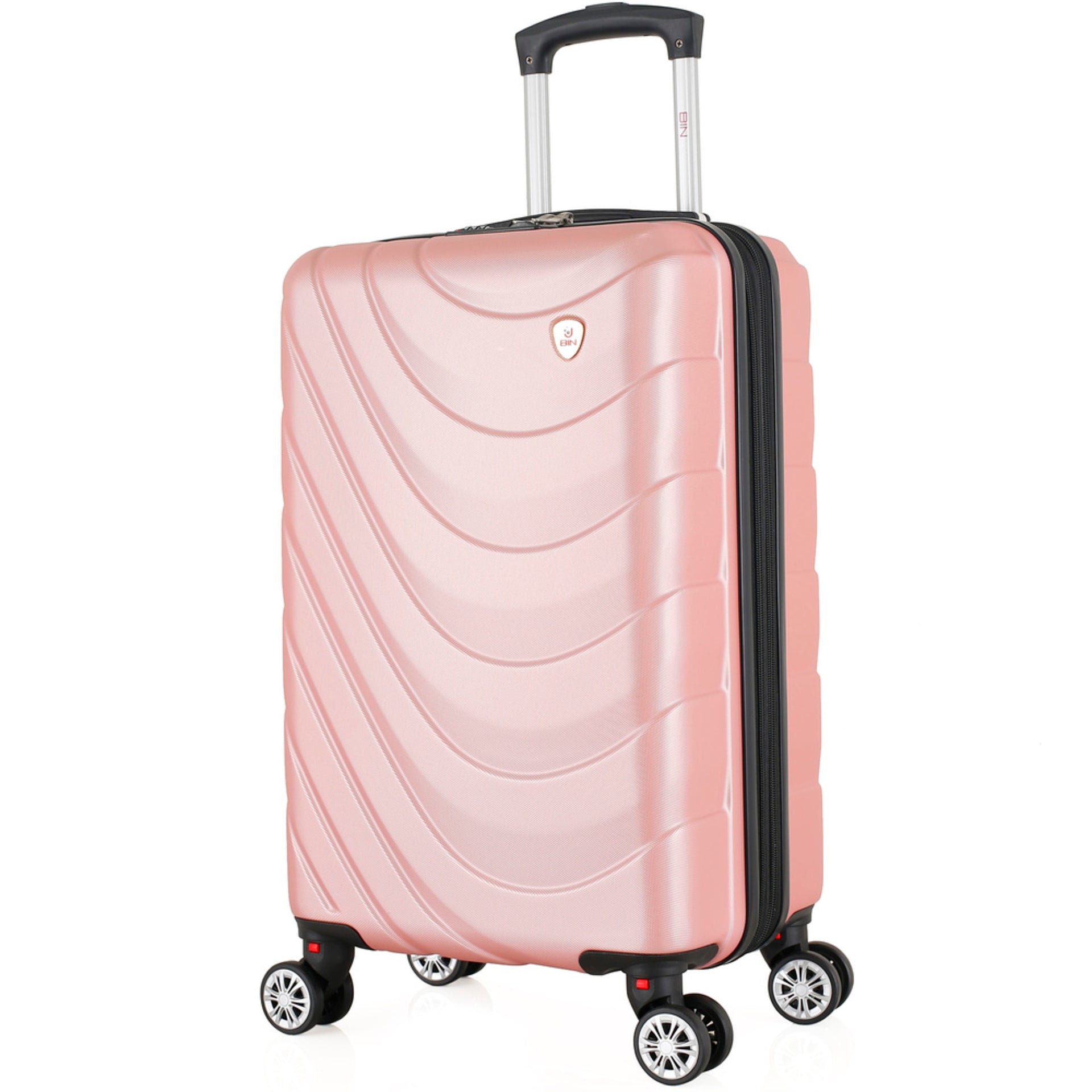Maleta De Viaje Expandible para Cabina de Mano 10kg Tamano S Bin M007 Oro Rosa