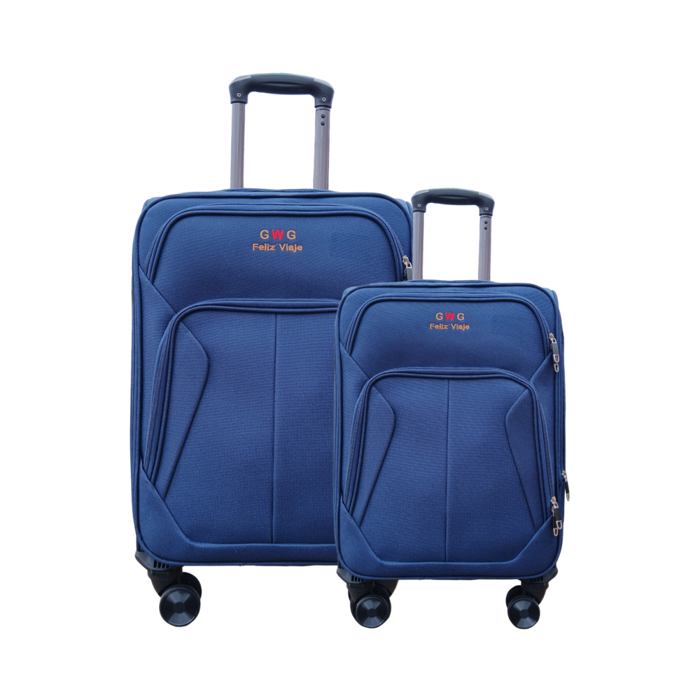 Juego Set Maletas X2 18,24 Pulg Bin M023 Azul Oscuro