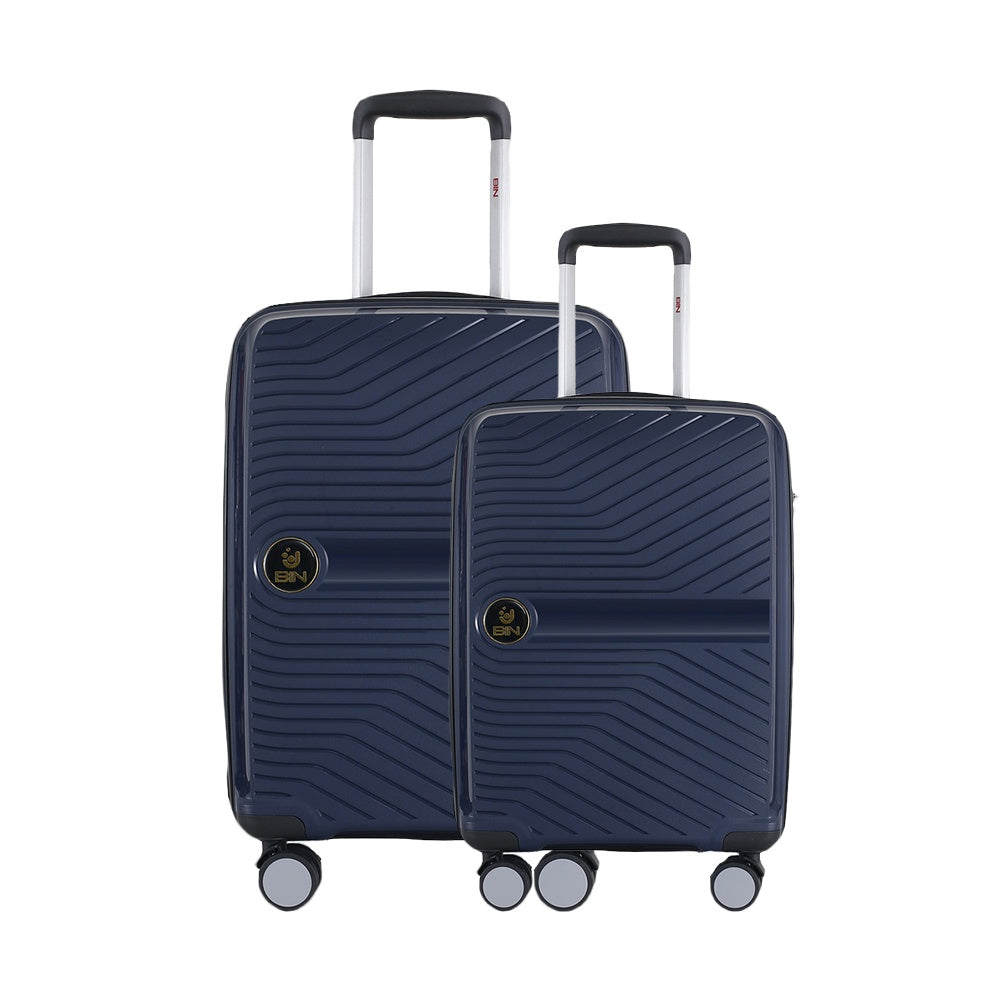 Juego Set Maletas X2 20,24 Pulg Bin M013 Azul
