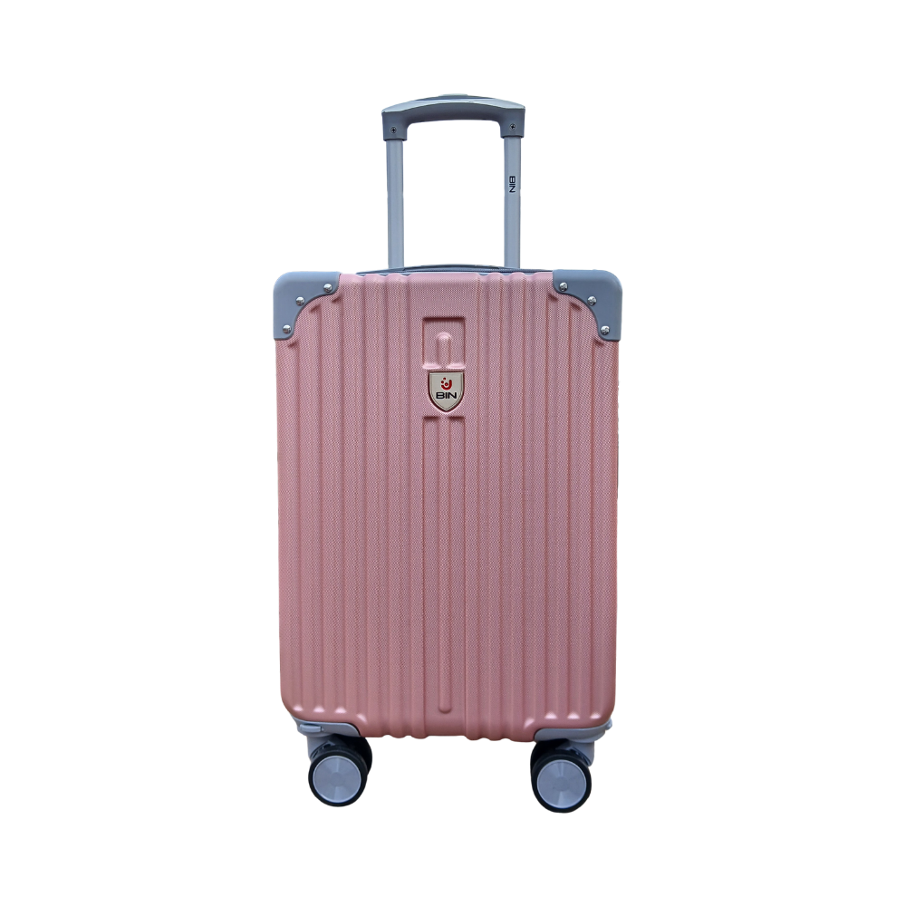 Maleta De Viaje 18 Pulg Expandible Cabina Bin M019 Rosado