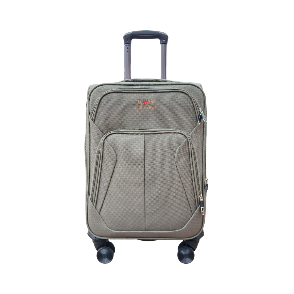 Maleta De Viaje 18 Pulg Expandible Cabina Bin M023 Verde