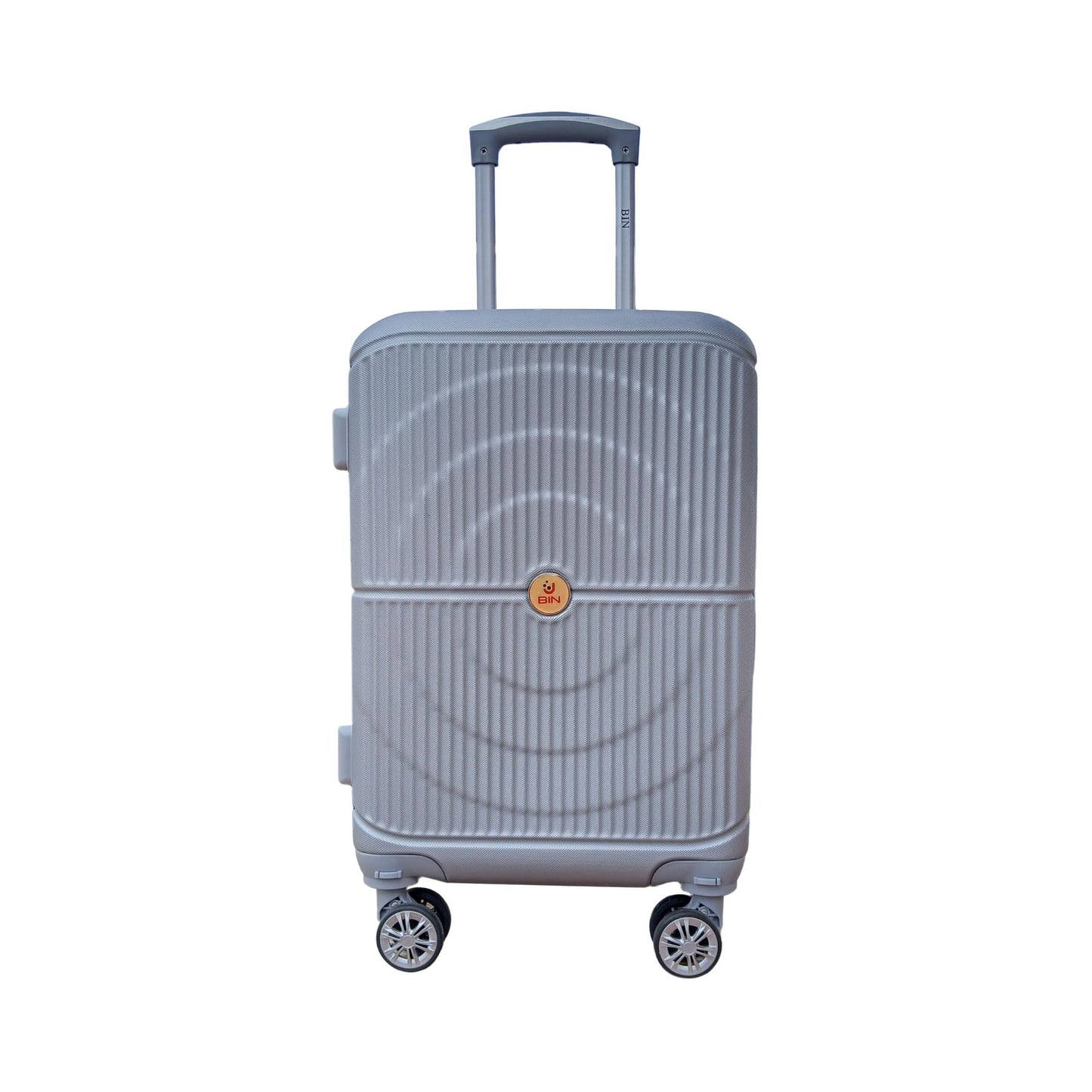 maleta de viaje 22 pulg expandible mediana bin m022 plata