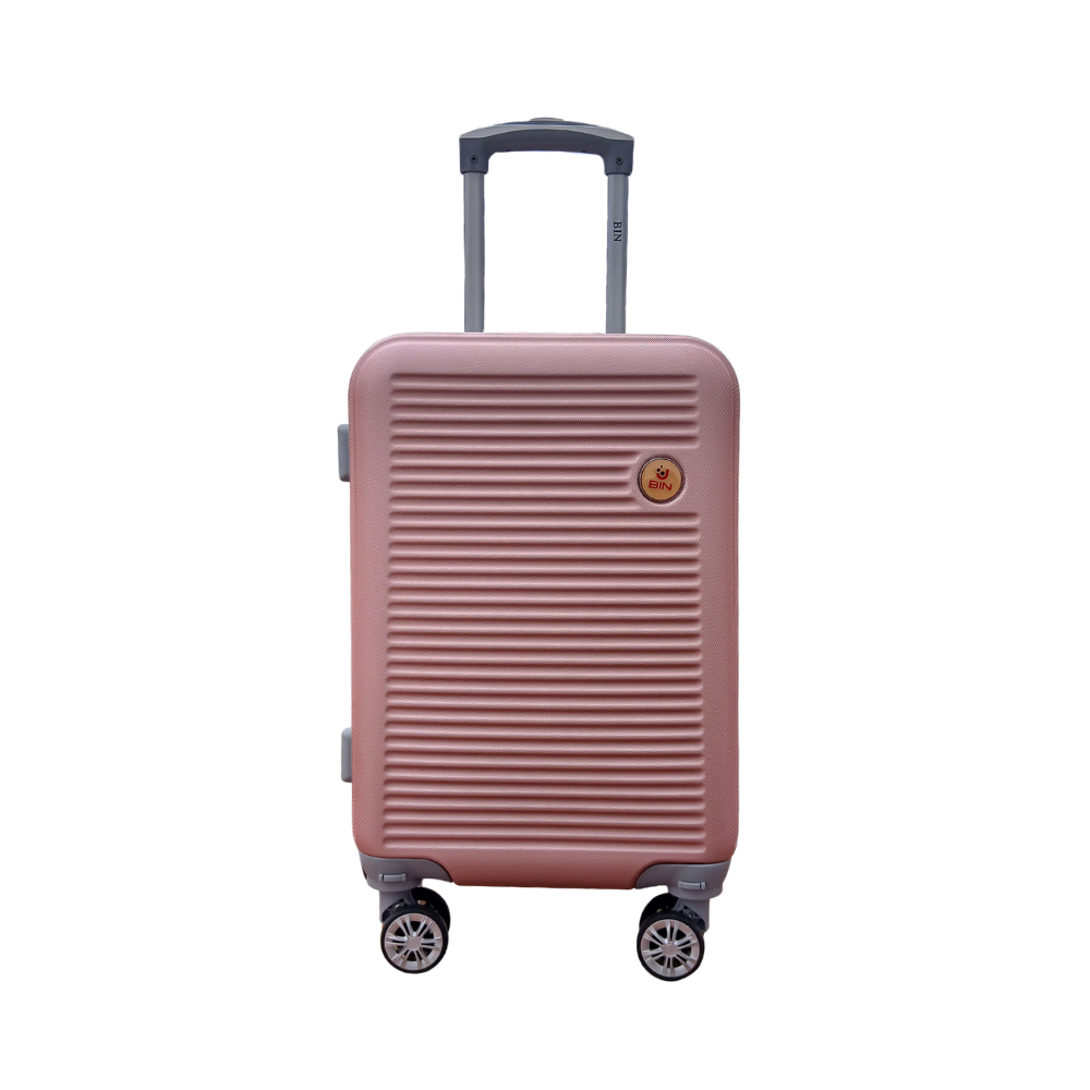 maleta de viaje 22 pulg expandible mediana bin m020 rosado