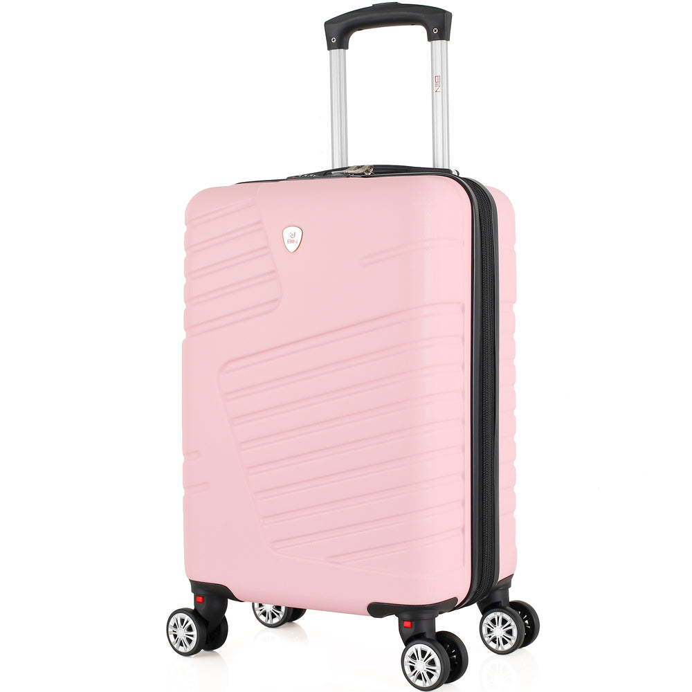Maleta De Viaje Expandible para Cabina de Mano 10kg Tamano S Bin M006 Rosado
