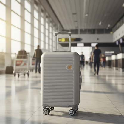 Maleta De Viaje 22 Pulg Expandible Mediana Bin M020 Plata