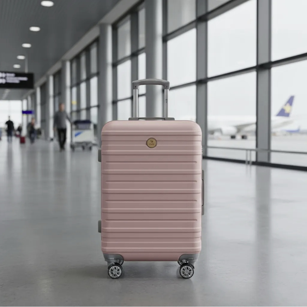 maleta de viaje 23 pulg expandible mediana bin m021 rosado