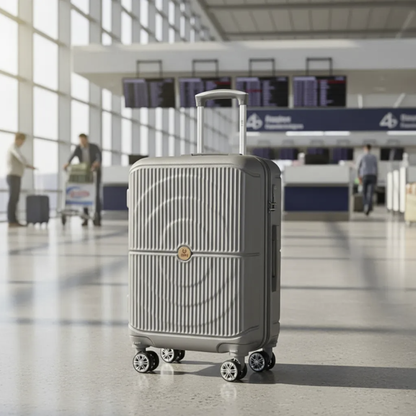 Maleta De Viaje 22 Pulg Expandible Mediana Bin M022 Plata
