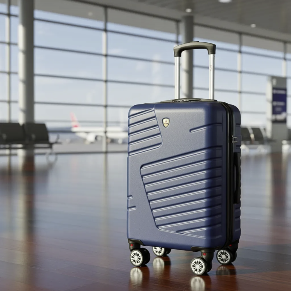 maleta de viaje expandible para cabina de mano 10kg tamano s bin m006 azul