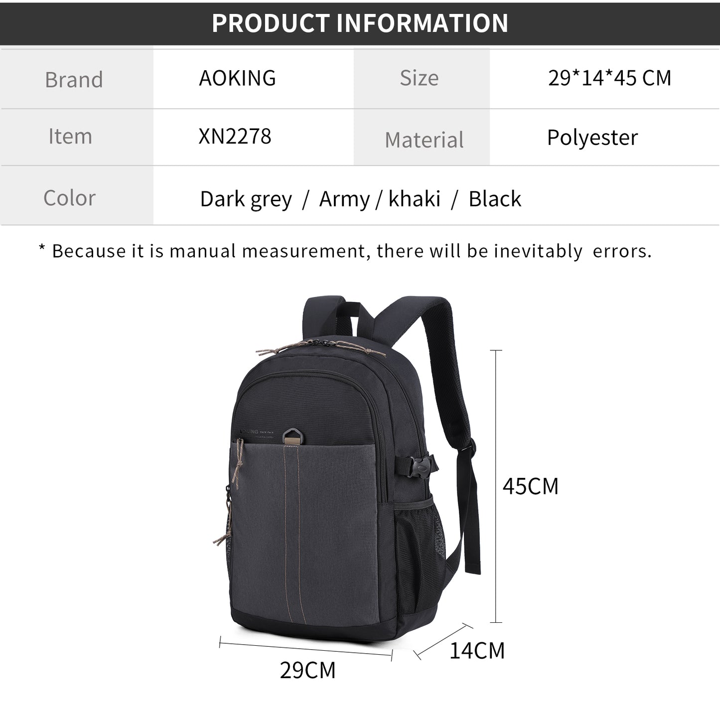 Morral Bin Xn2278 Aoking Negro