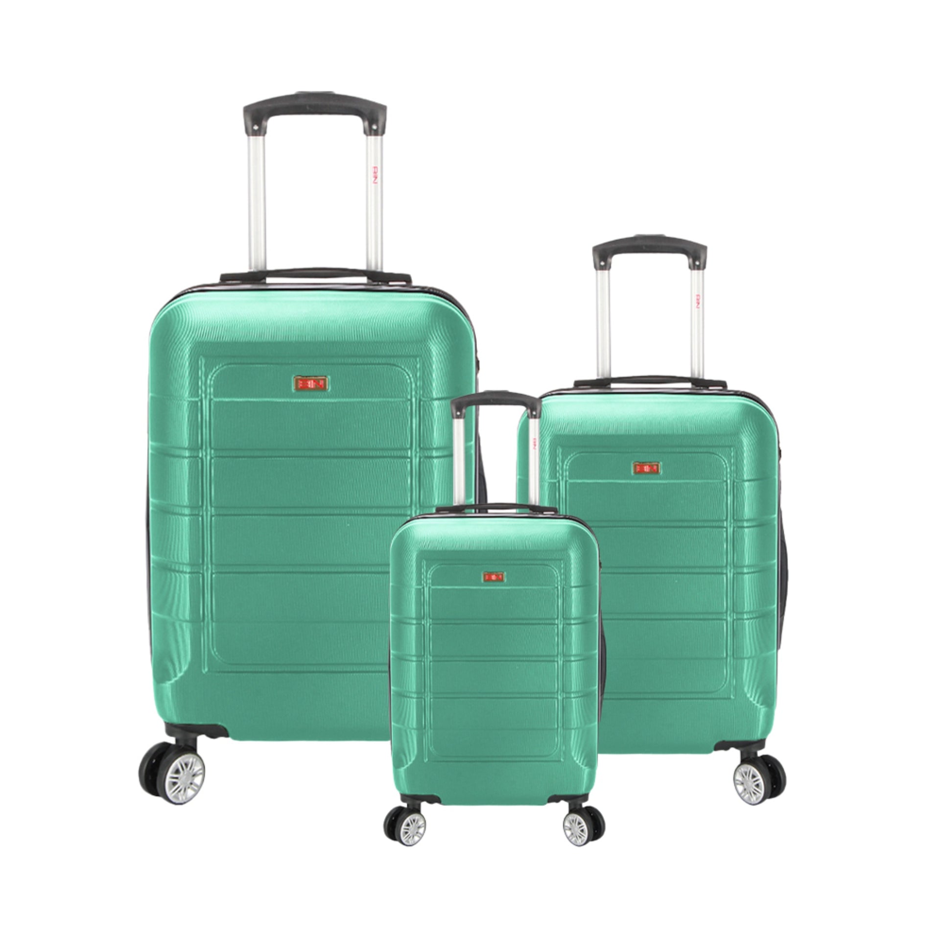 Juego Set Maletas X3 20,24,28 Pulg Bin M011 Verde