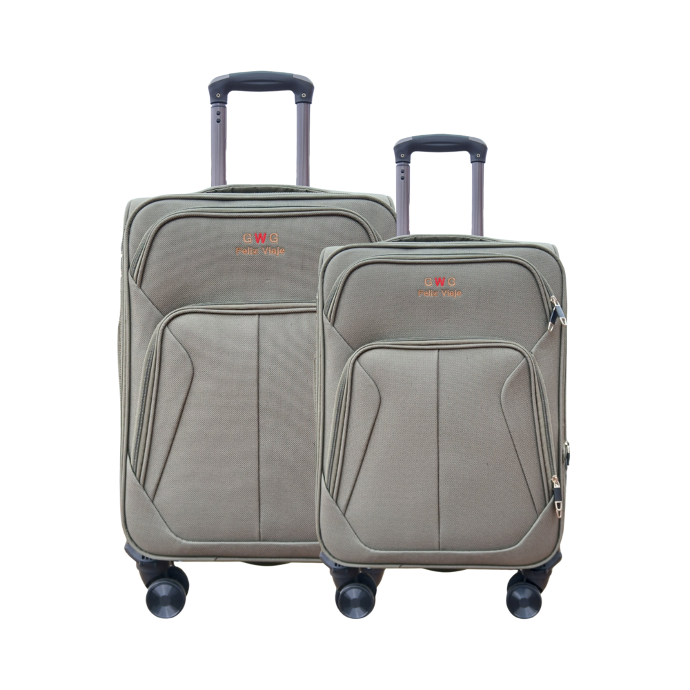 Juego Set Maletas X2 18,24 Pulg Bin M023 Verde