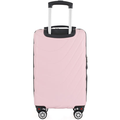 Maleta De Viaje Expandible para Cabina de Mano(10kg) Tamano S Bin M007 Rosado