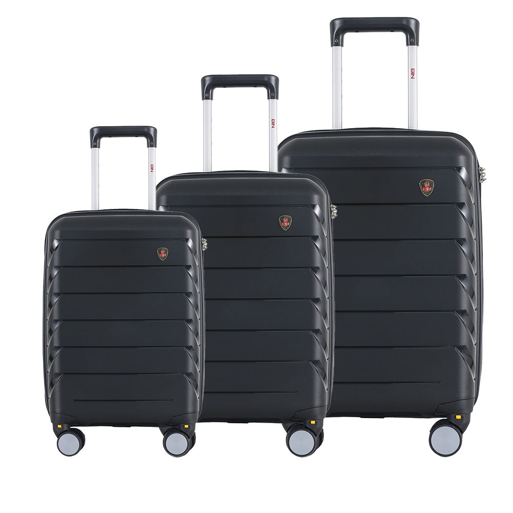 Juego Set Maletas X3 20,24,28 Pulg Bin M014 Negro