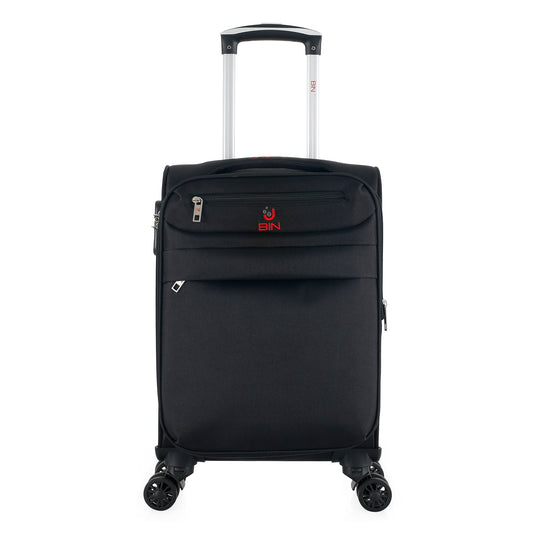 Maleta De Viaje 20 Pulg Expandible Cabina Bin M016 Negro