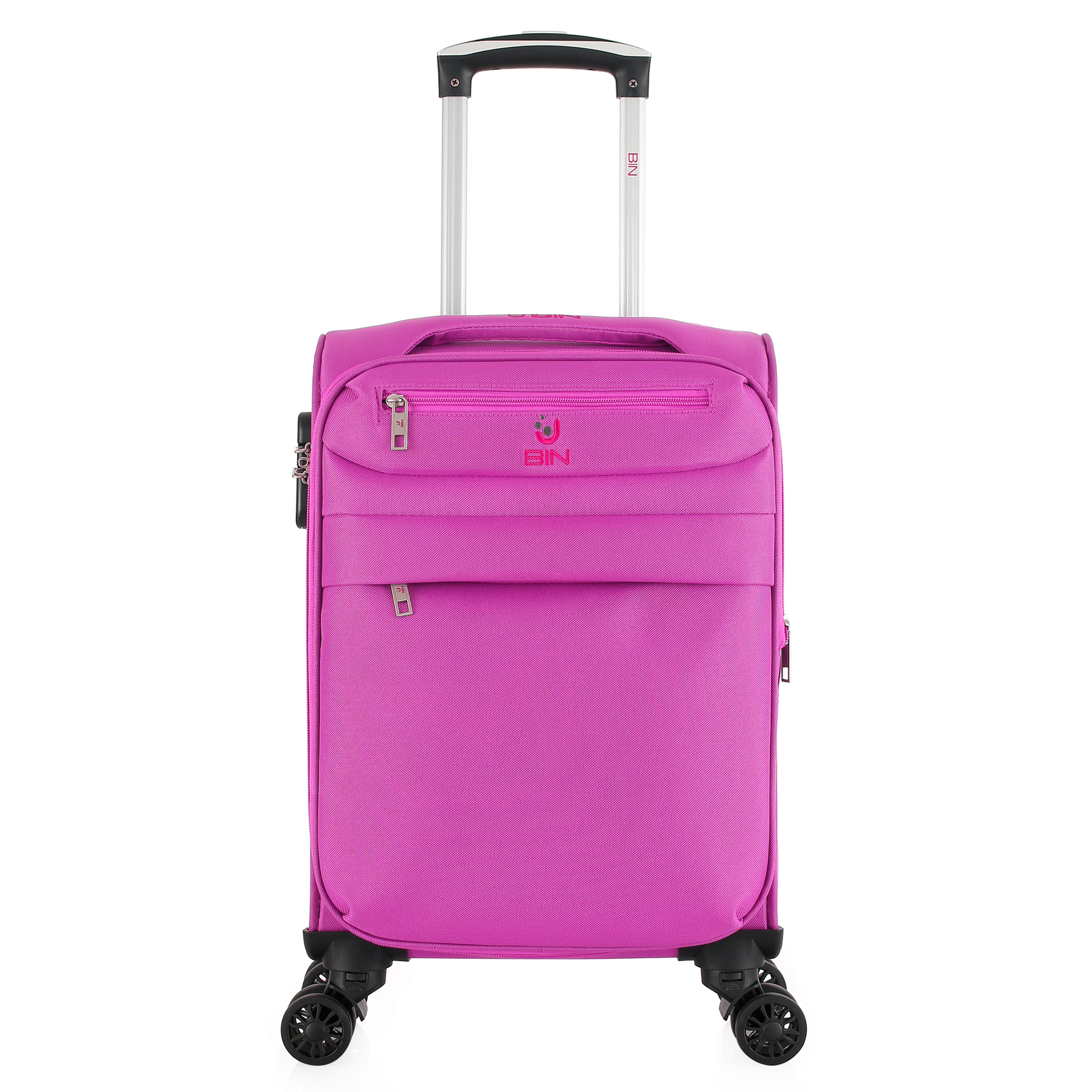 Maleta De Viaje 19 Pulg Expandible Cabina Bin M016 Rosado