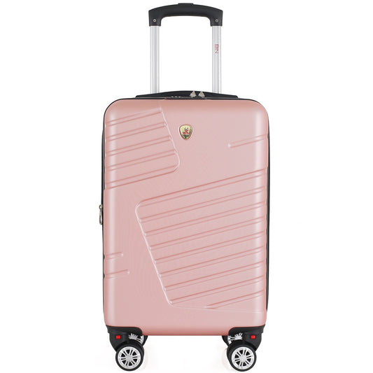 Maleta De Viaje Expandible para Cabina de Mano(10kg) Tamano S Bin M006 Oro Rosa