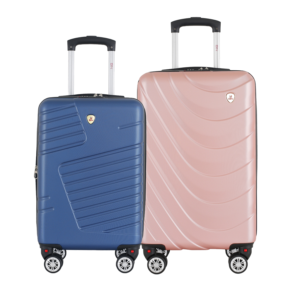 Set Maletas X2 19,20 Pulg Bin M006 Azul - M007 Oro Rosa